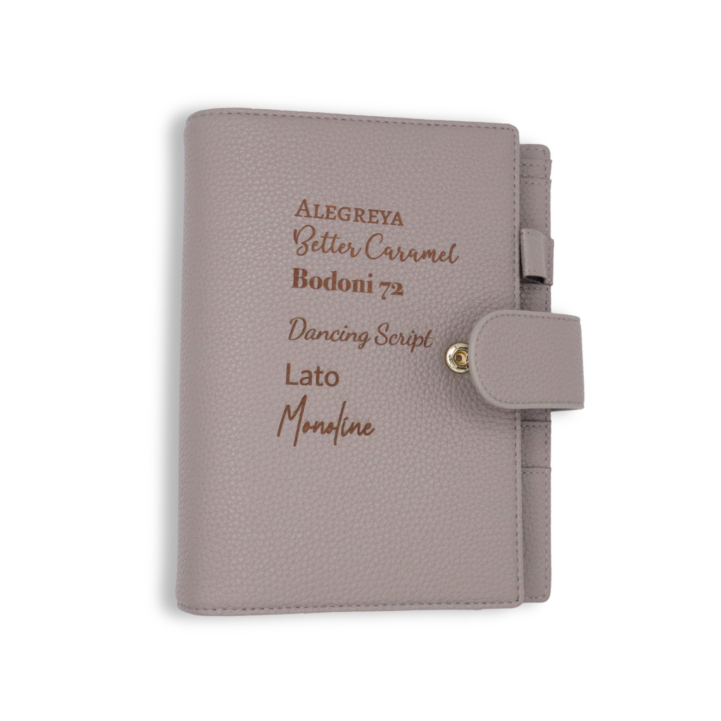 Mocha Luxe Planner | Personal Size Rings