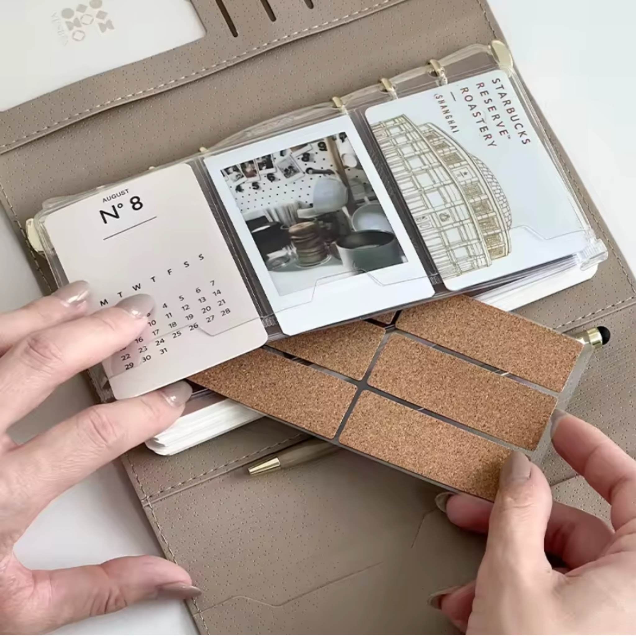 Clear Card Holder + Zipper Pocket | Personal Size