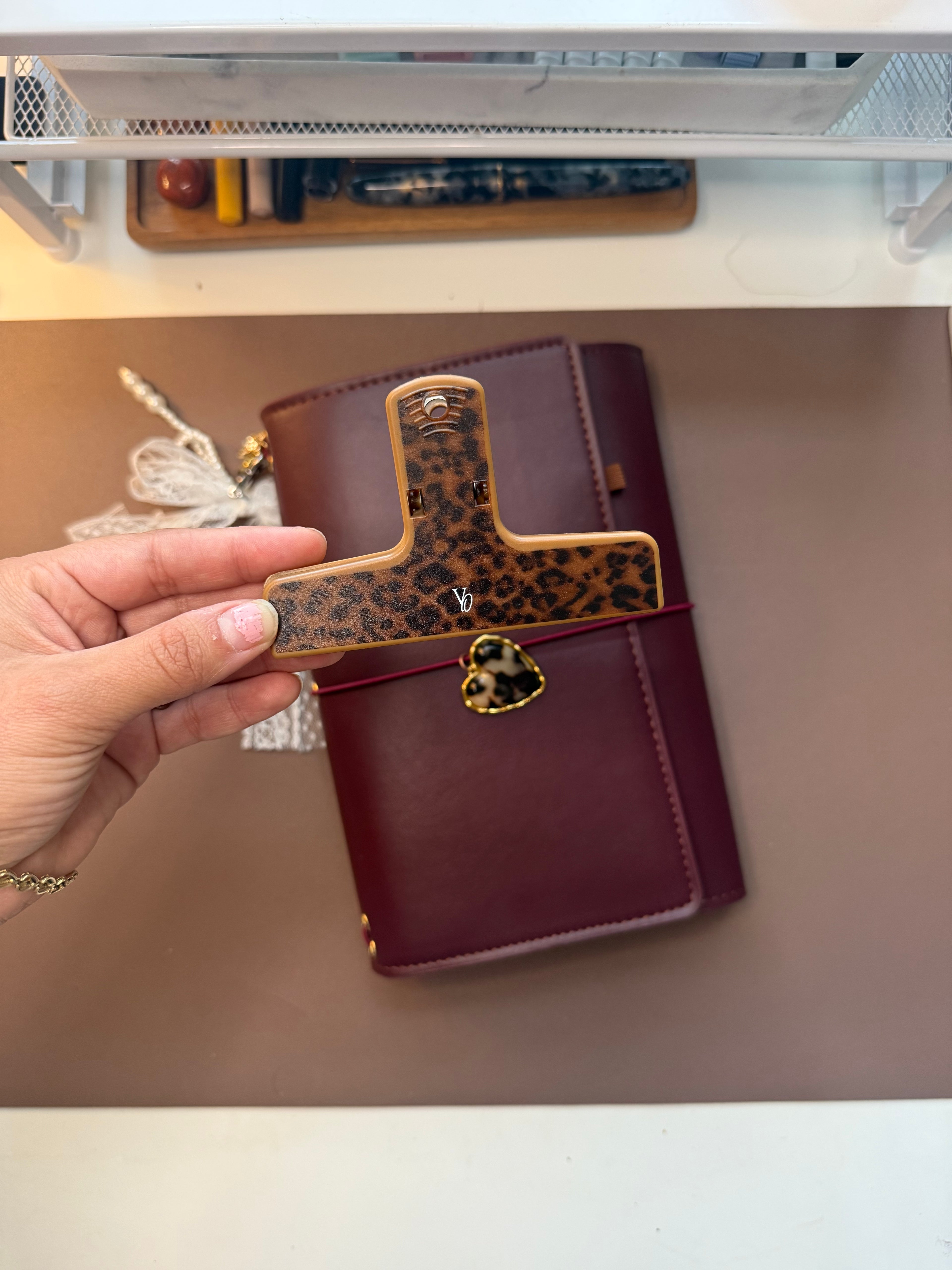 Leopard Journal Clip