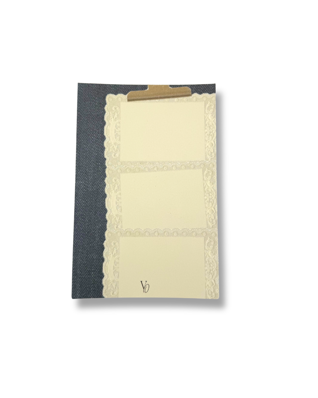 Denim & Lace Notepad