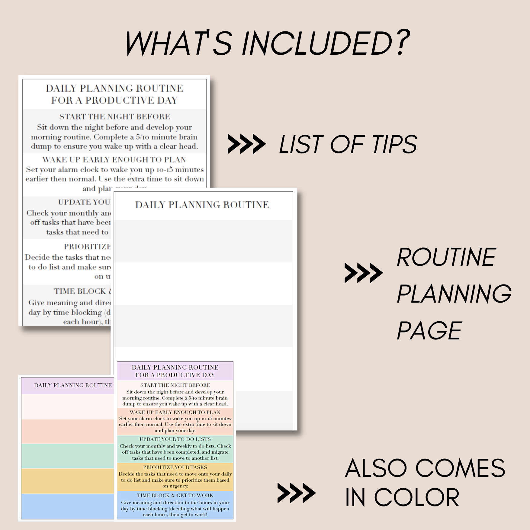 Daily Planning Tips & Daily Planning Routine