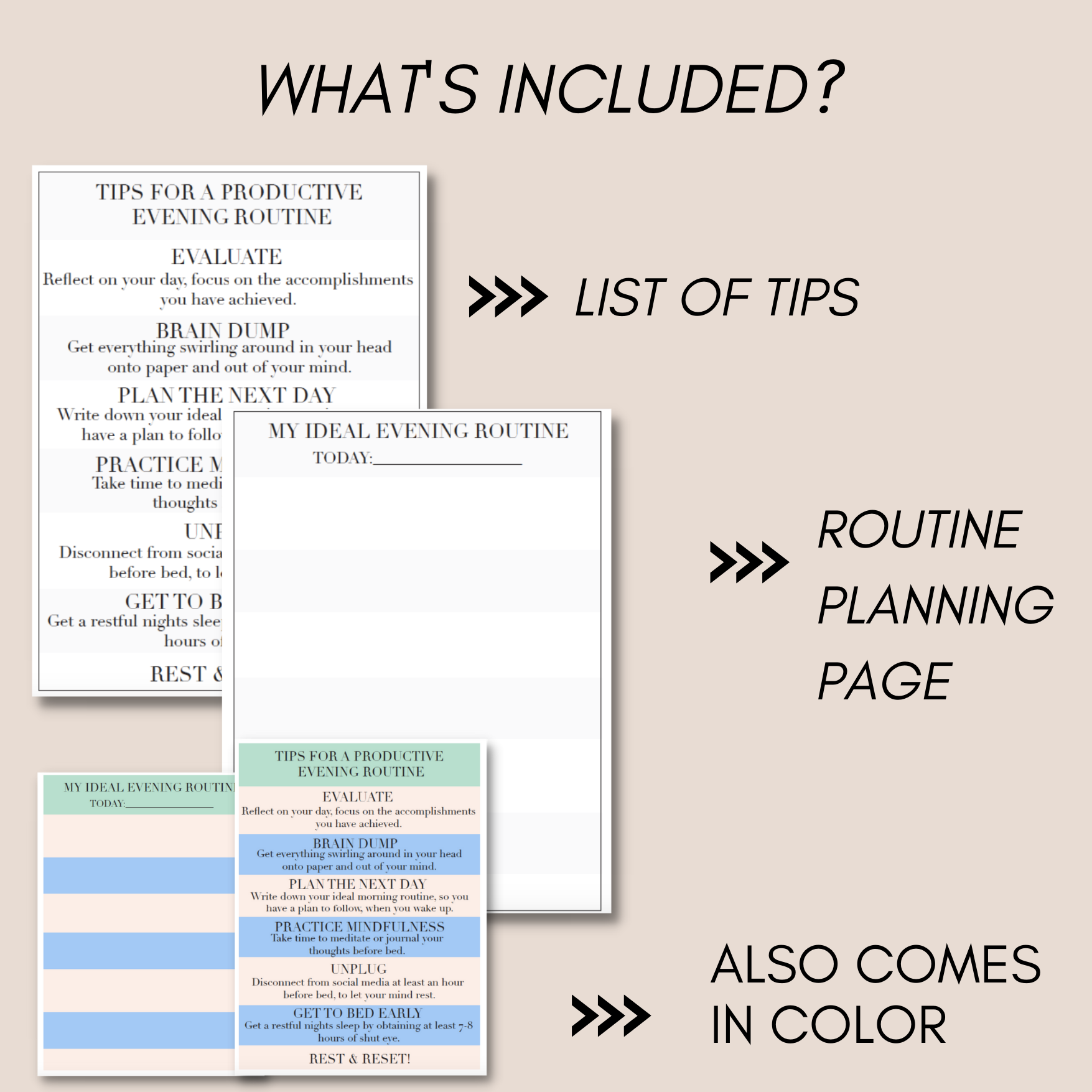 Ideal Evening Routine Tips & Evening Routine Plan