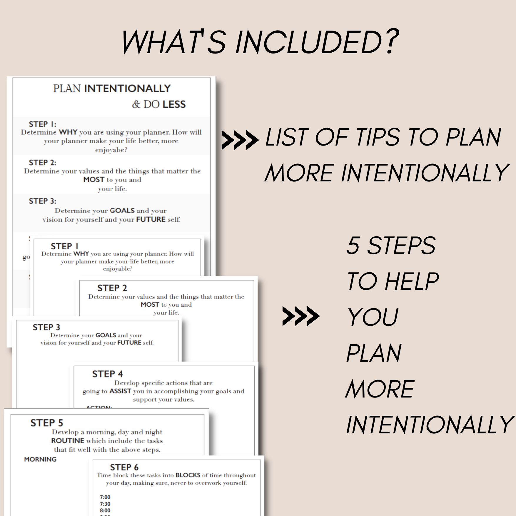 Plan Intentionally & Do Less Bundle