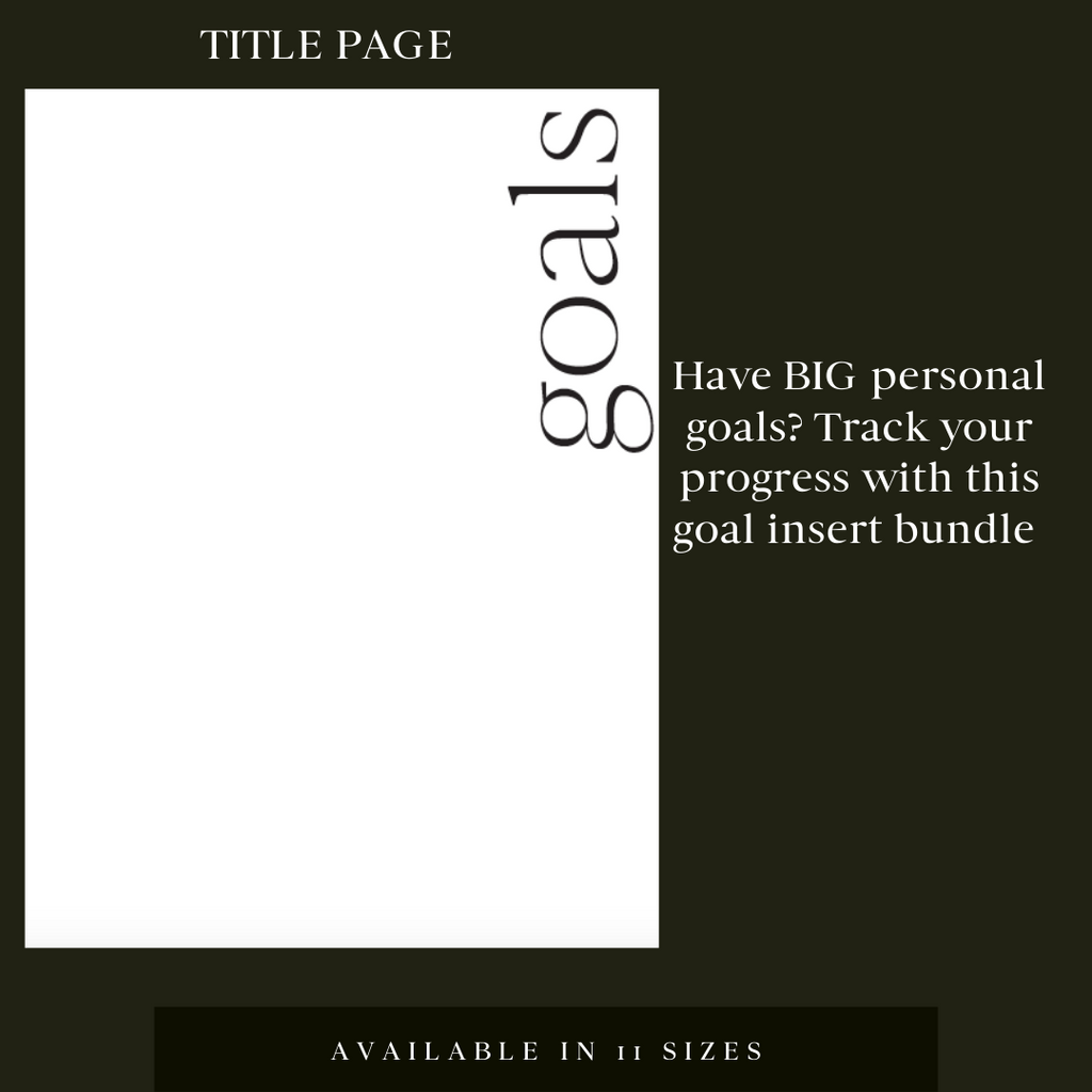 Goal Setting Bundle