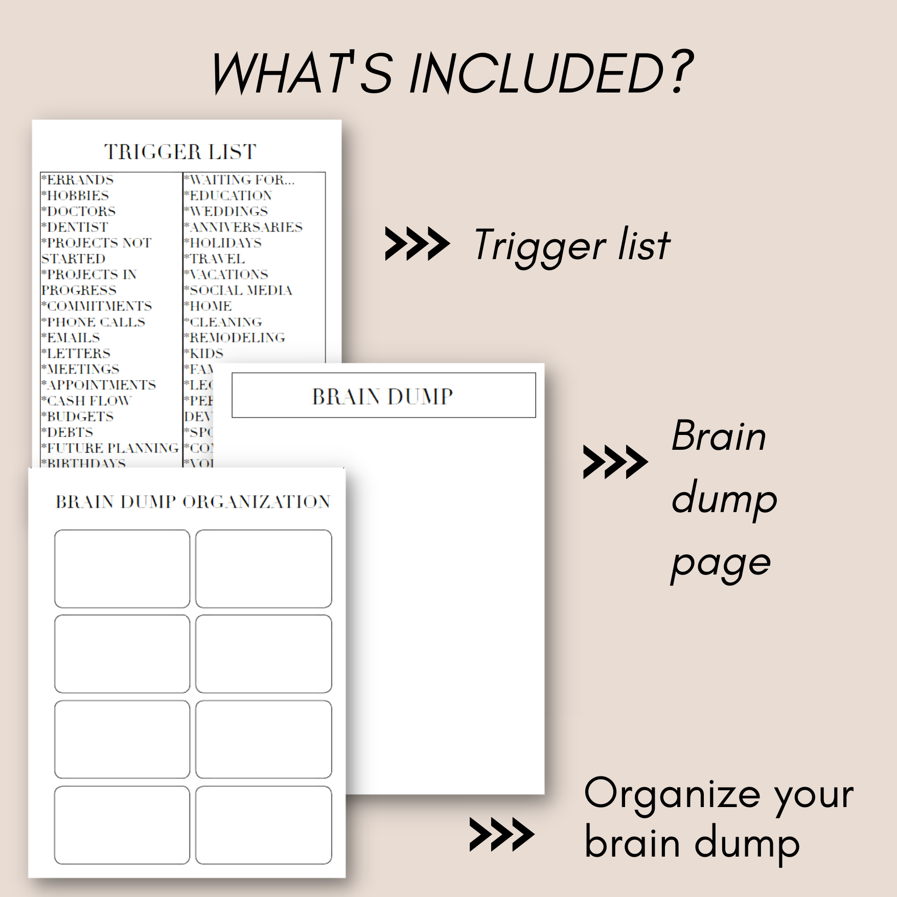 Brain Dump Bundle
