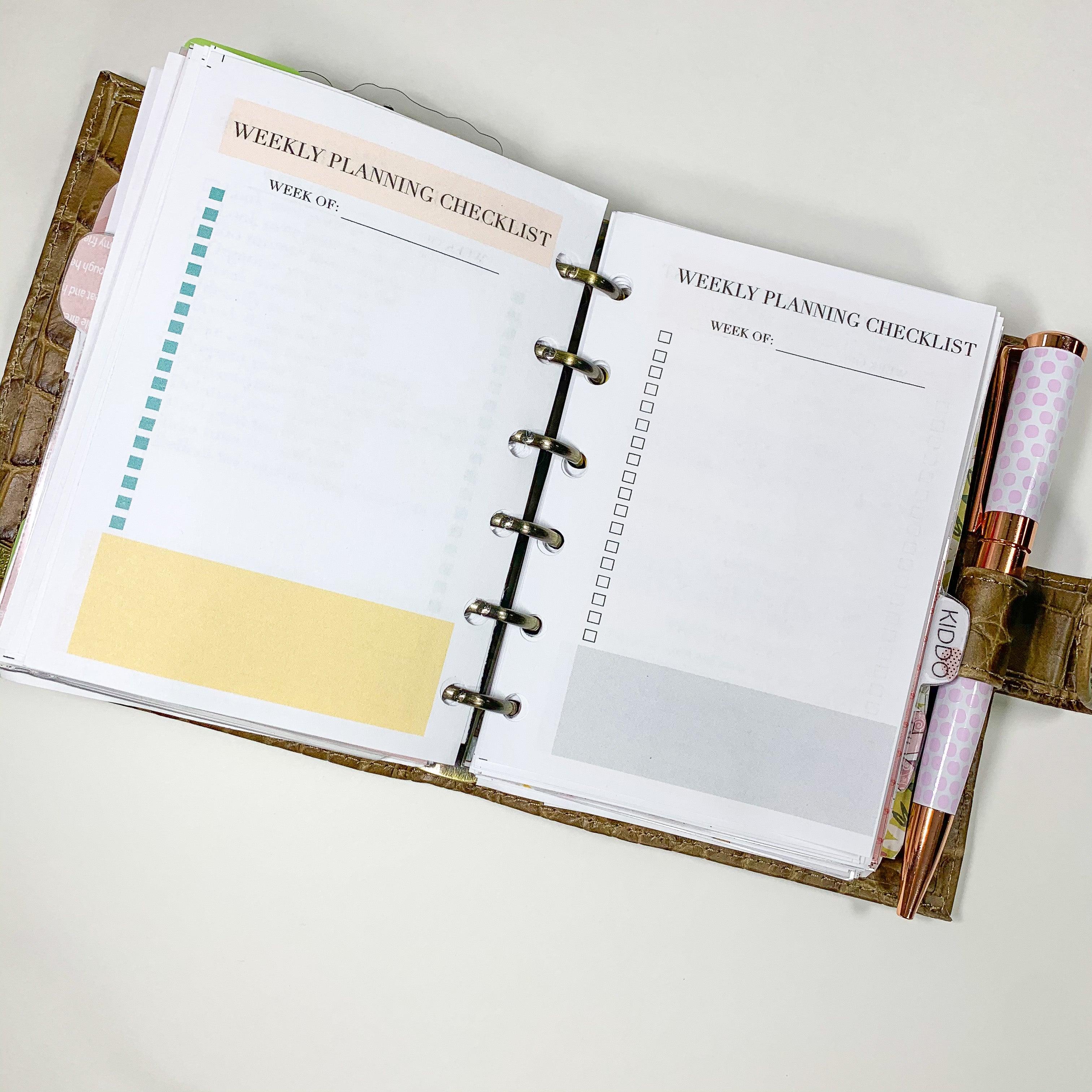 Weekly Planning Checklist