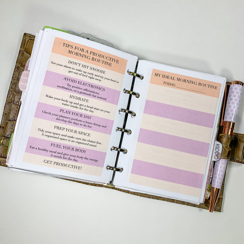 Ideal Morning Routine Tips & Morning Routine Plan
