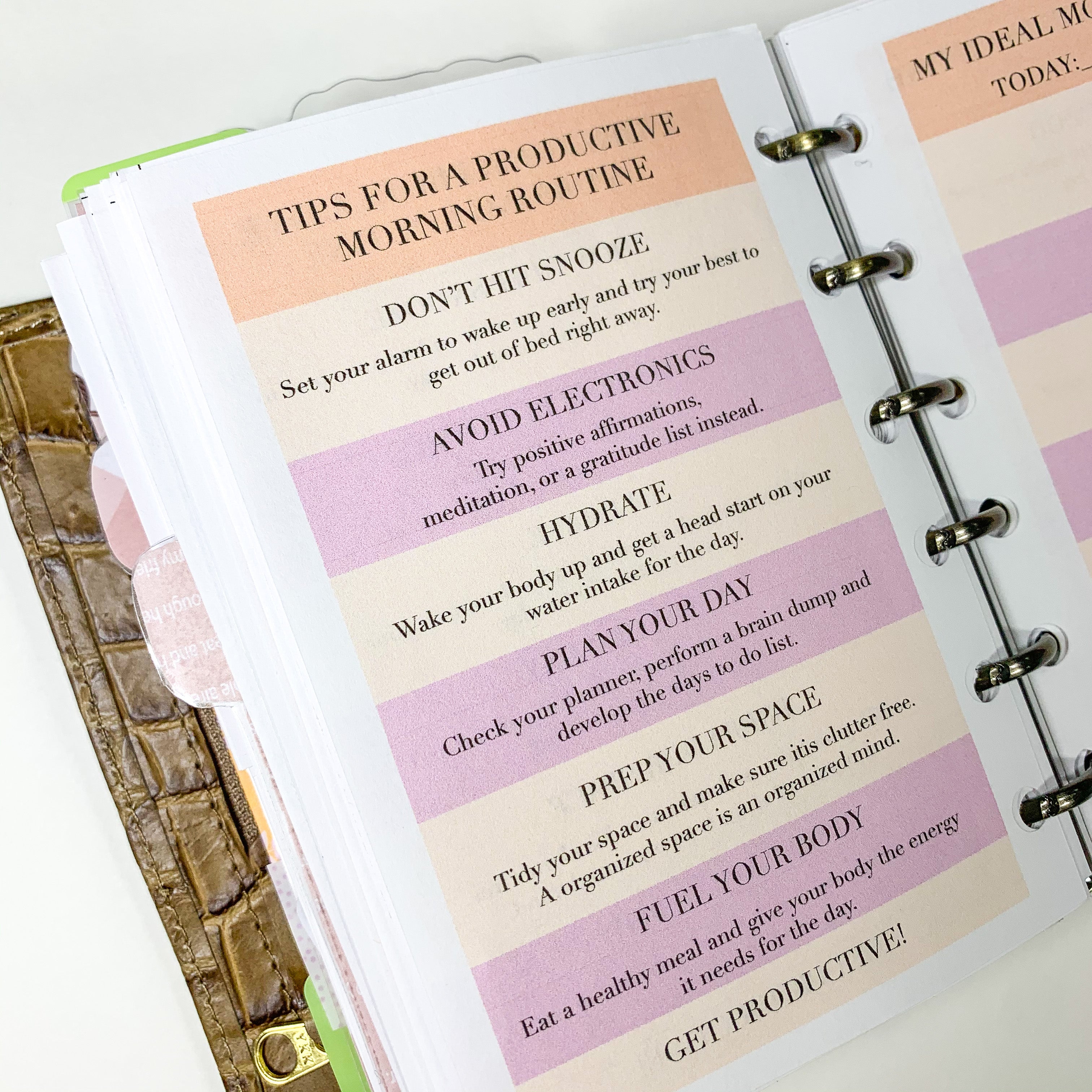 Ideal Morning Routine Tips & Morning Routine Plan