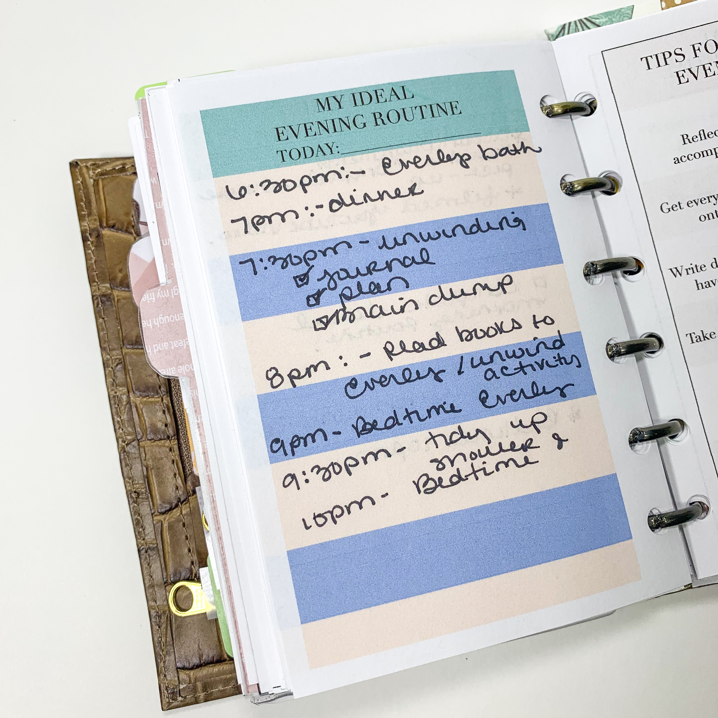 Ideal Evening Routine Tips & Evening Routine Plan