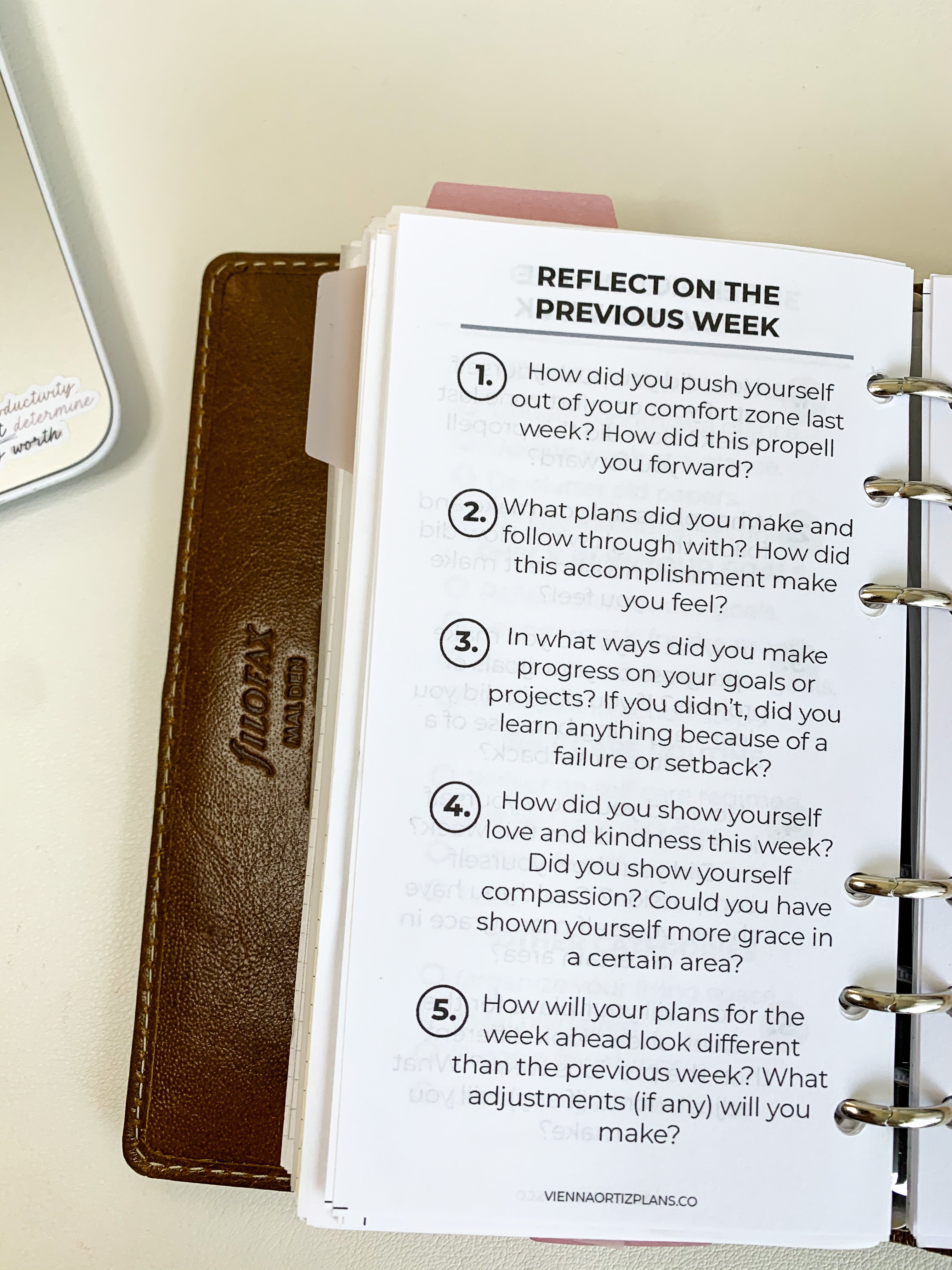 Reflect On The Previous Week - Digital Download