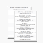 Ideal Morning Routine Tips & Morning Routine Plan
