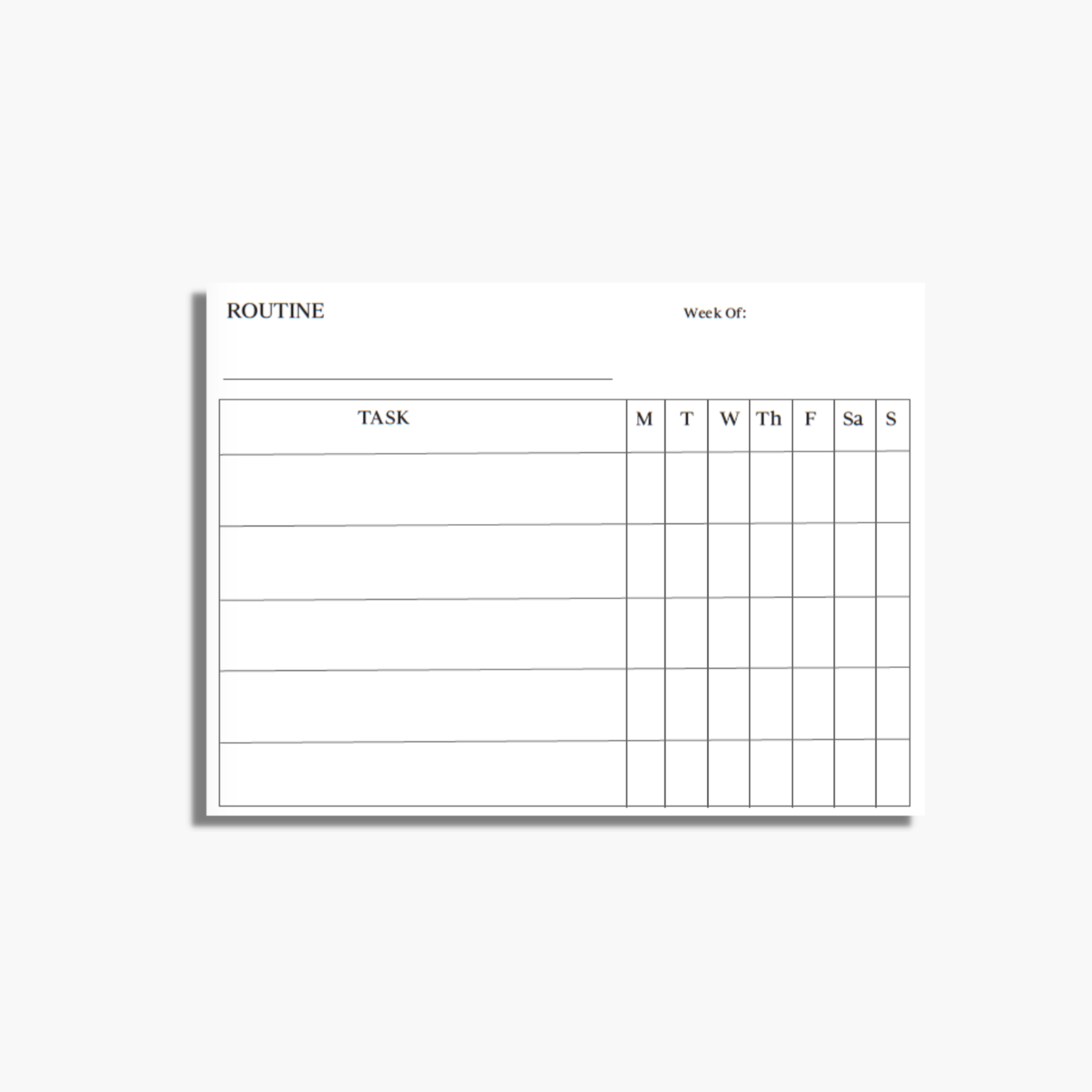 Routine Tracker