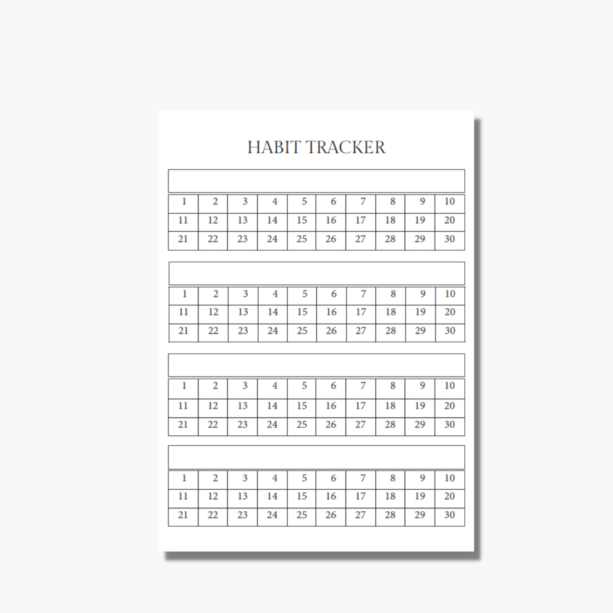 Habit Tracker