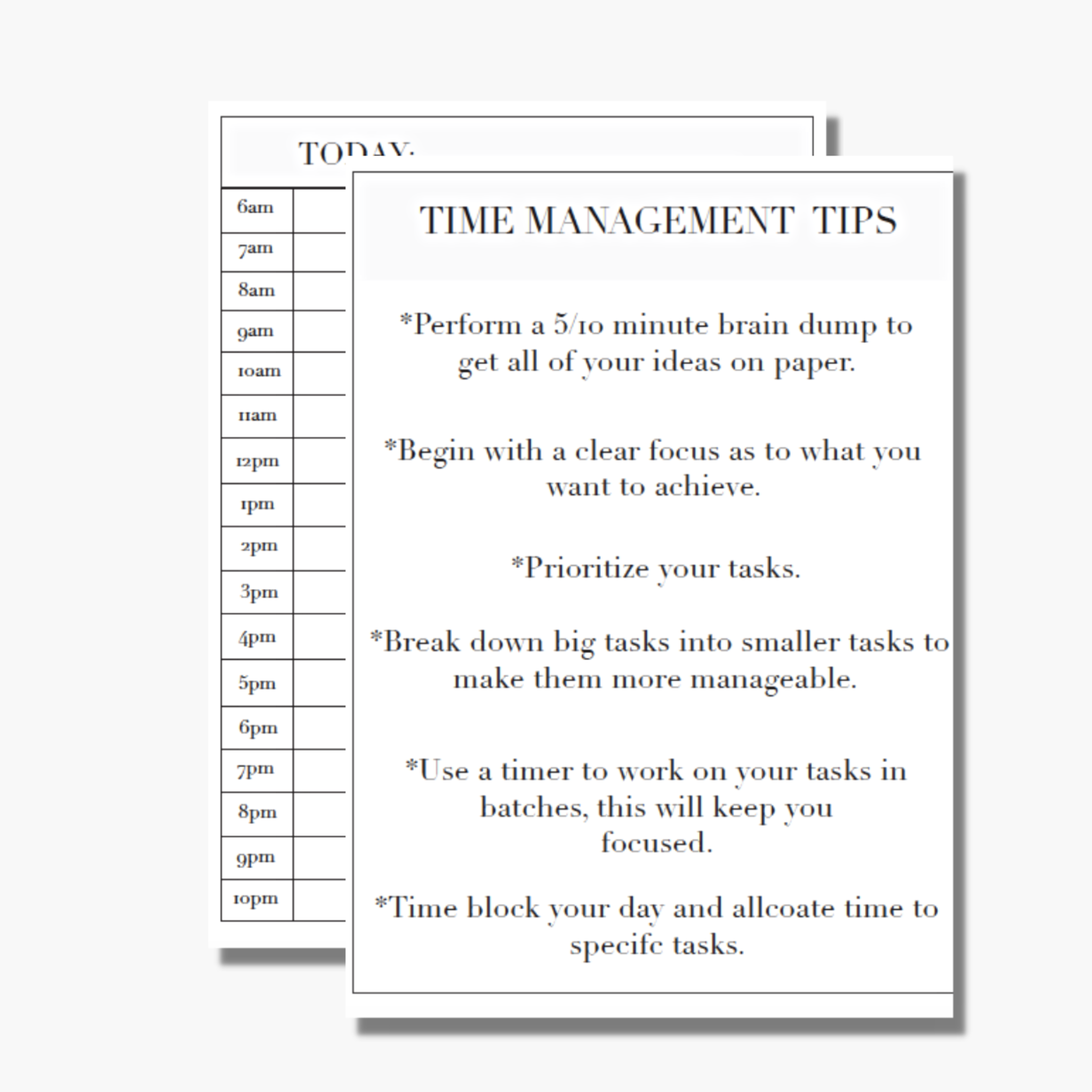 Time Management Tips & Time Blocking