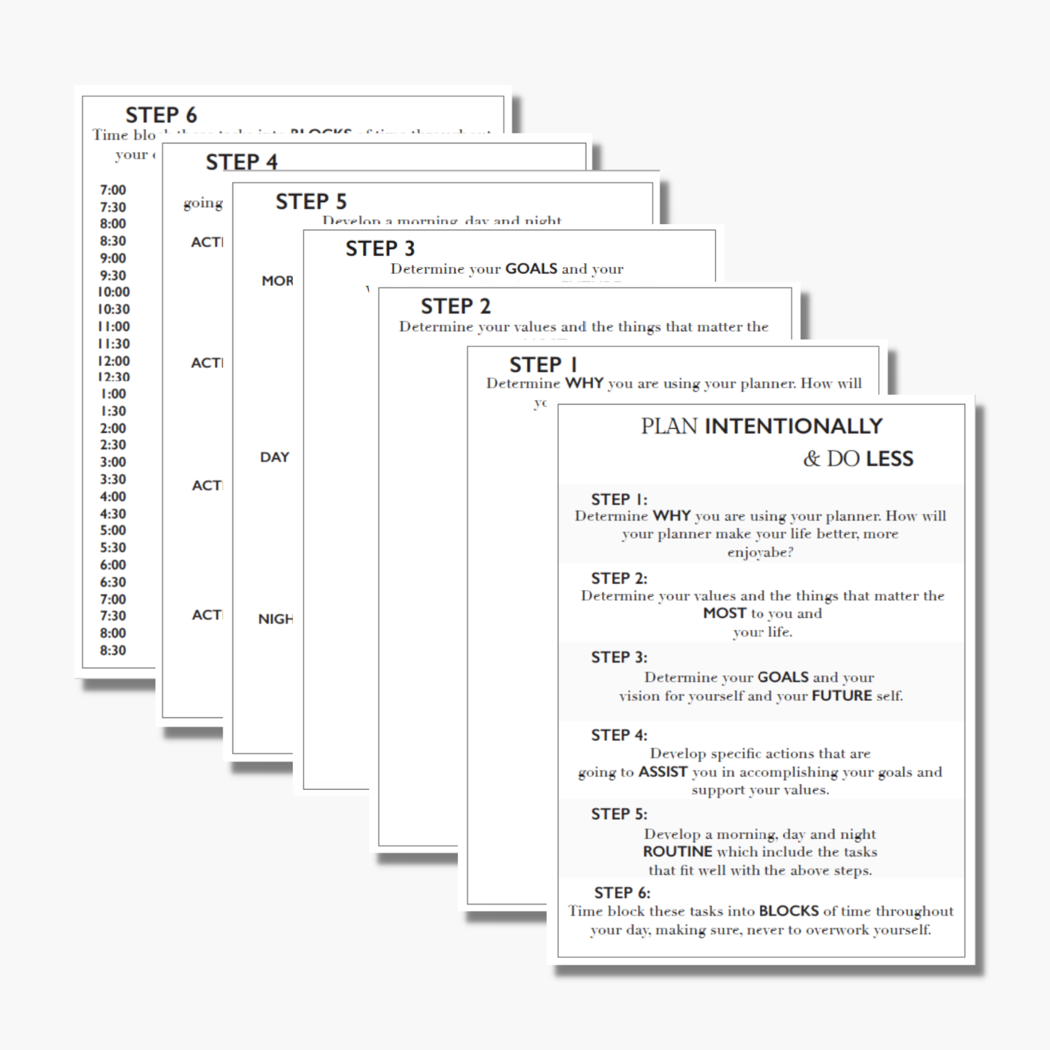 Plan Intentionally & Do Less Bundle
