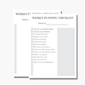 Weekly Planning Checklist