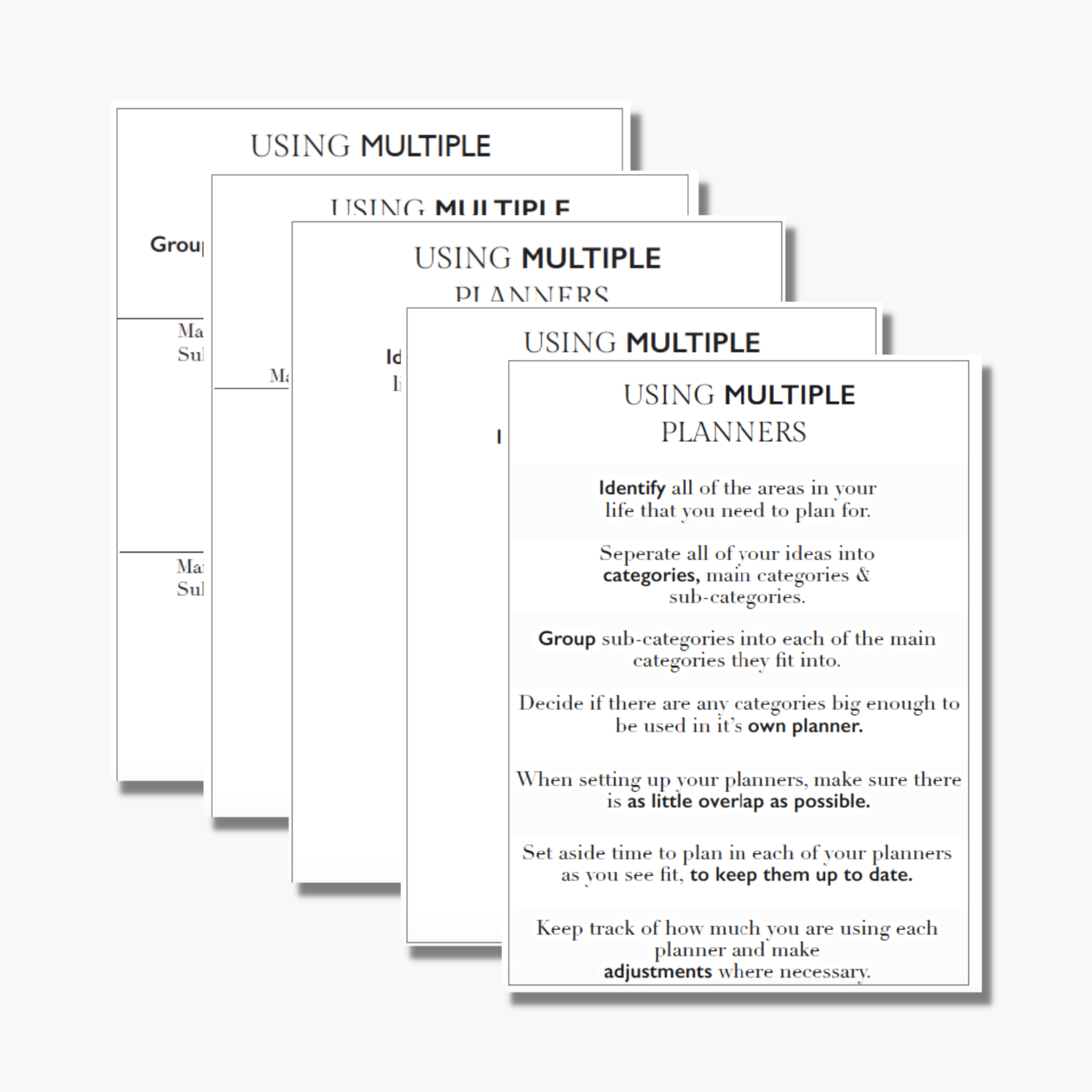 Using Multiple Planners Bundle