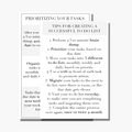 To Do List & Prioritizing Tips
